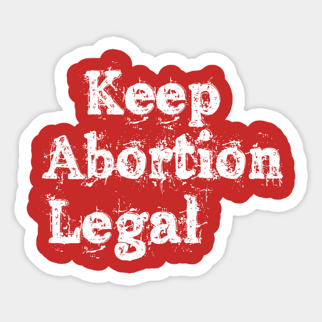 Keep Abortion Legal Sticker by Lin Watchorn 